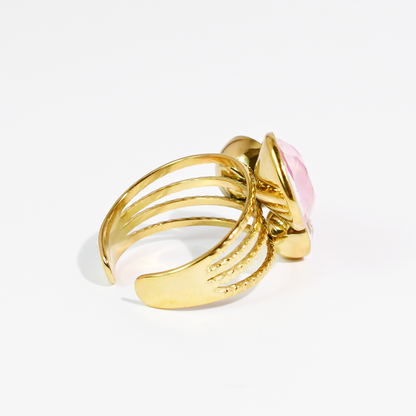 Pink Pop Crystal Ring Waterproof