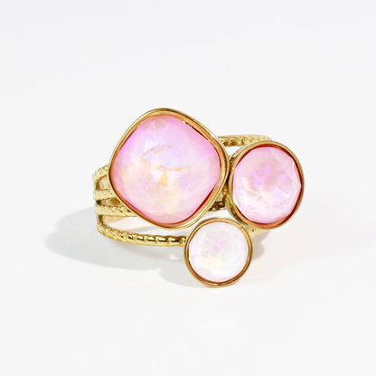 Pink Pop Crystal Ring Waterproof
