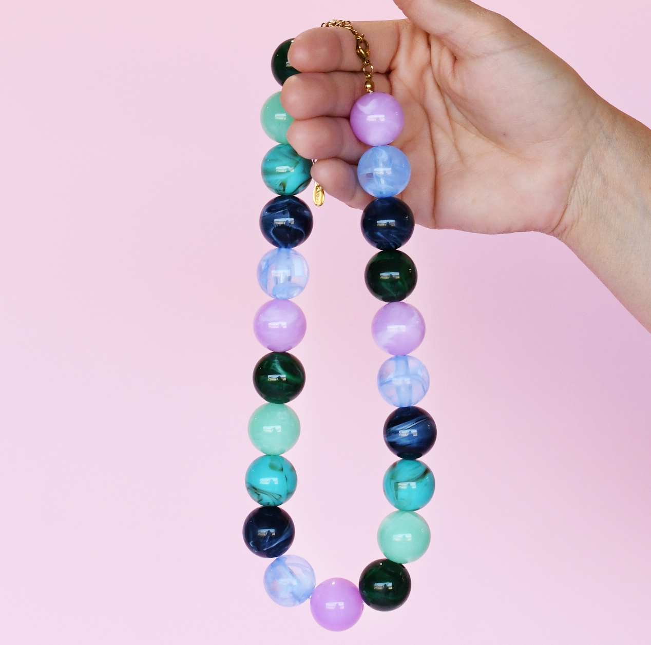 Pop of Joy Blue/Green/Purple Necklace