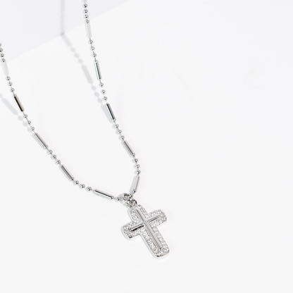 Promise Cross Silver Necklace