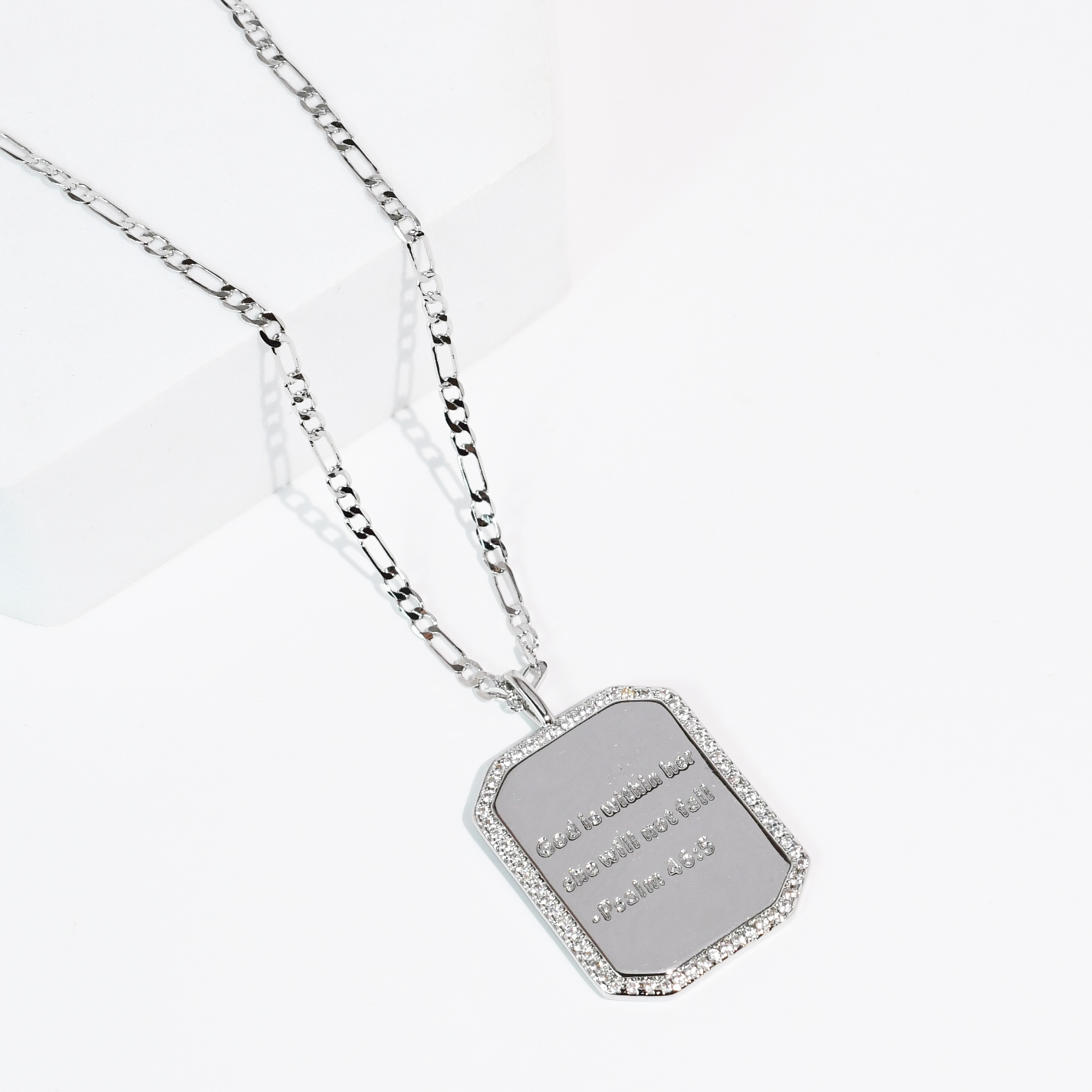 Psalm 46:5 Silver Necklace