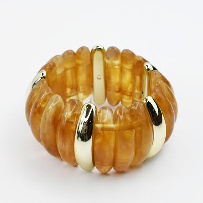 colorful gemstone jewelry, beaded fashion bracelet, gold or silver tone accessory, handcrafted beaded piece, trendy boho chic jewelry, vibrant statement wristwear, artisan handmade design, everyday stackable accessory, fashion jewelry for women, premium jewelry gift idea, boutique style wristwear, elevated modern jewelry