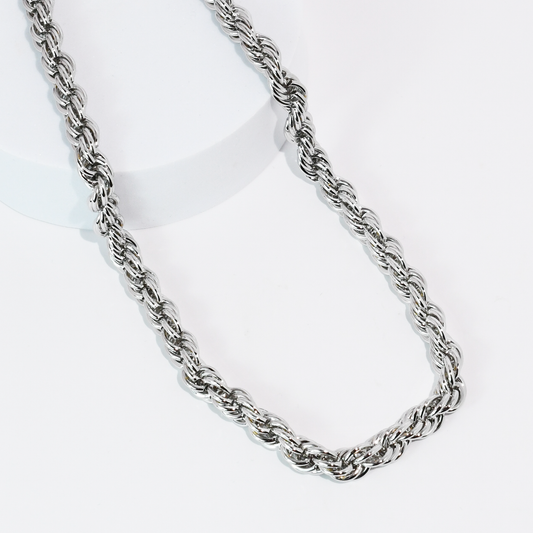 Rope Silver Necklace