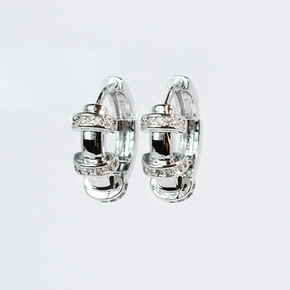 Rossette Huggies Silver