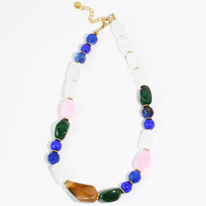 Sapphire Golden Necklace