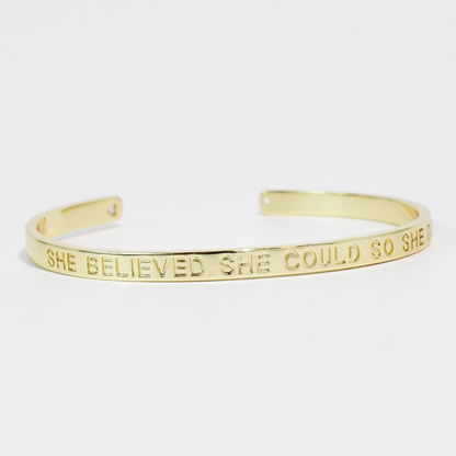 She Believed She Could So She Did Bangle