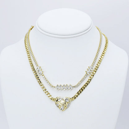 dainty gold necklace, layered design, boutique wholesale, womens accessories, statement piece, trendy style, waterproof, hypoallergenic, tarnish free