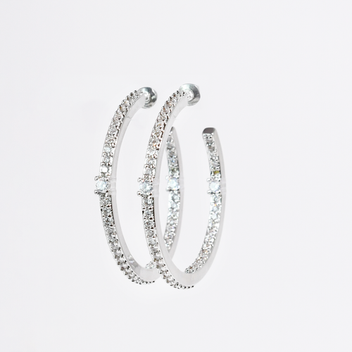 Shine on Hoops Silver