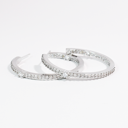 Shine on Hoops Silver
