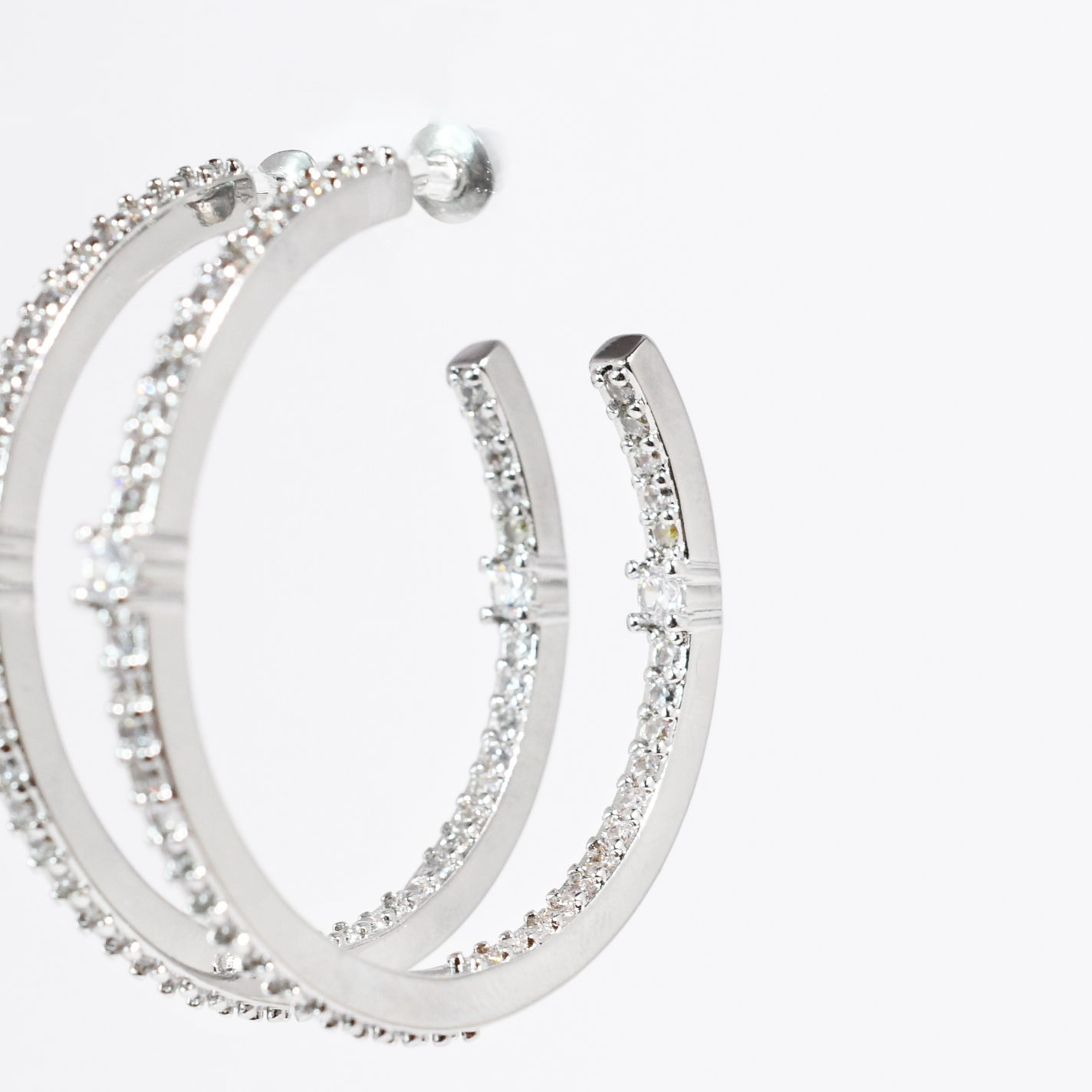 Shine on Hoops Silver