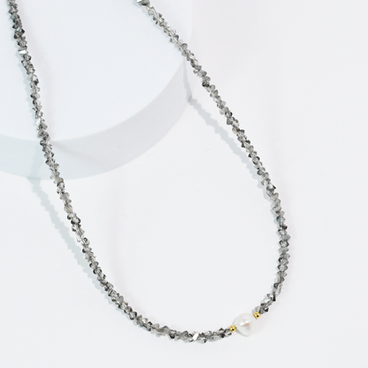 Single Glam Pearl Necklace