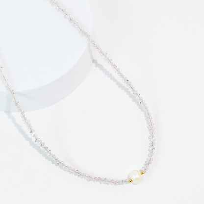 Single Glam Pearl Necklace
