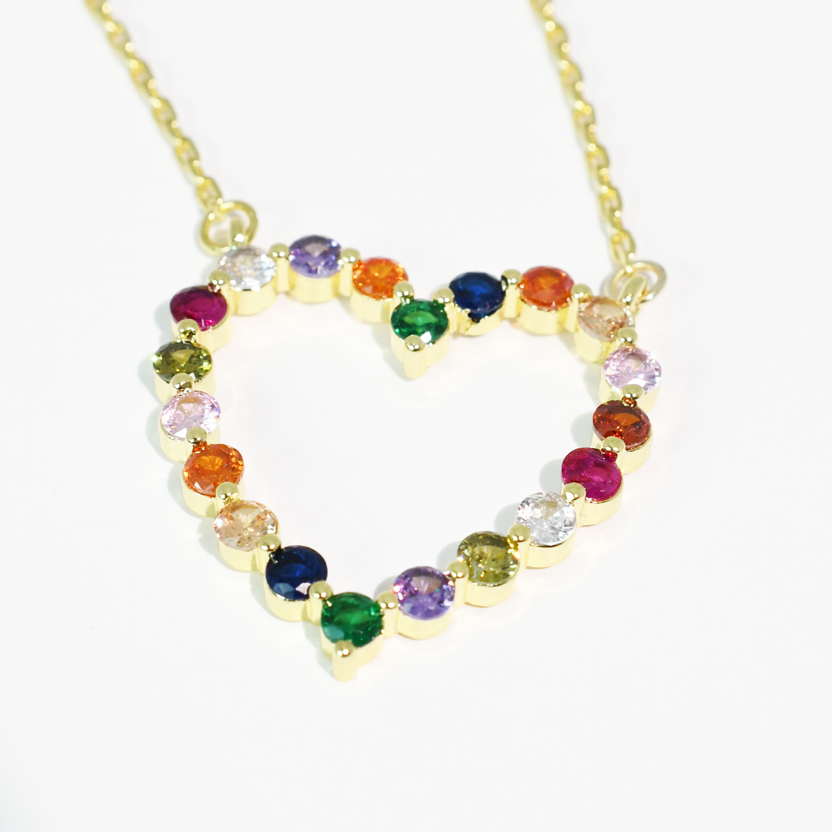 Sparkle Heart Multi Necklace