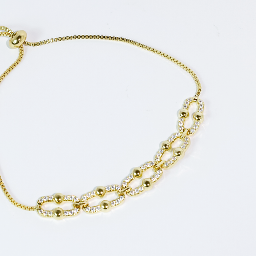 Sparkle Link Gold Bracelet