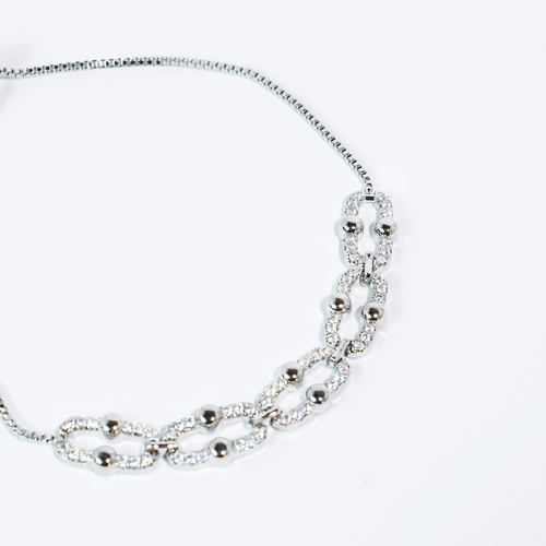 Sparkle Link Silver Bracelet
