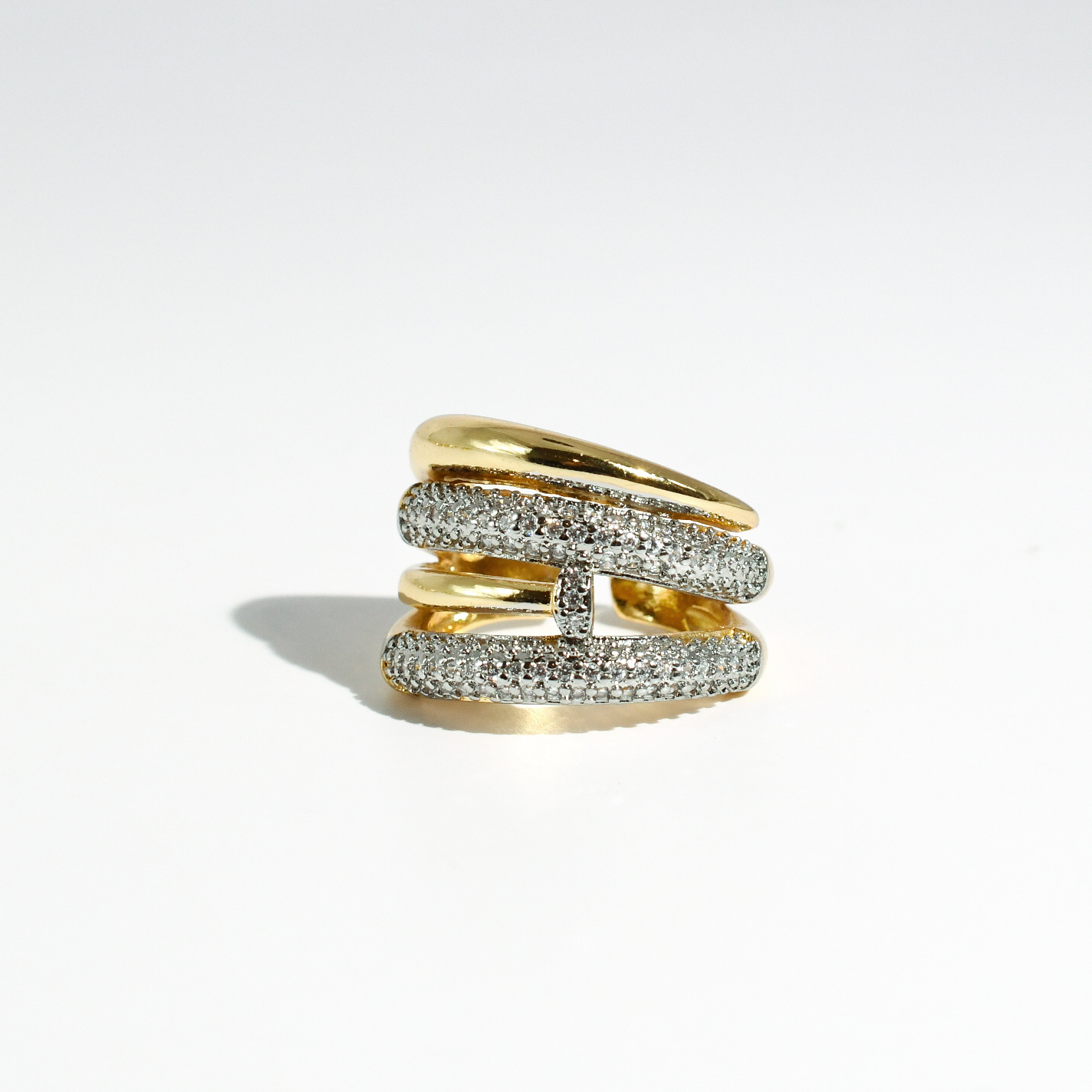 hypoallergenic ring, waterproof ring, tarnish free jewelry, boutique wholesale jewelry, dainty gold ring, gemstone statement ring, sparkly cubic zirconia ring, high quality jewelry gifts, elegant gold plated ring, trendy fashion ring, pastel gemstone ring