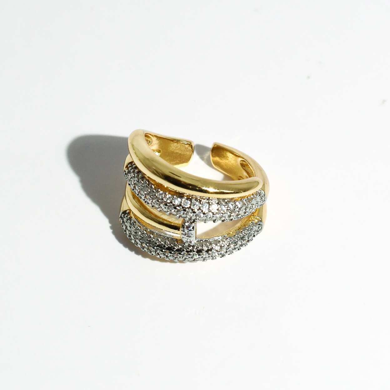 hypoallergenic ring, waterproof ring, tarnish free jewelry, boutique wholesale jewelry, dainty gold ring, gemstone statement ring, sparkly cubic zirconia ring, high quality jewelry gifts, elegant gold plated ring, trendy fashion ring, pastel gemstone ring