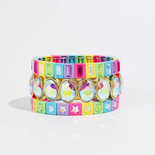 Star of the Show Neon Colorful Stack