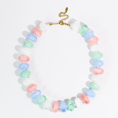 Sugar Bead Multi Pastel Necklace