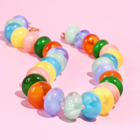 Sugar Bead Multi Summer Necklace