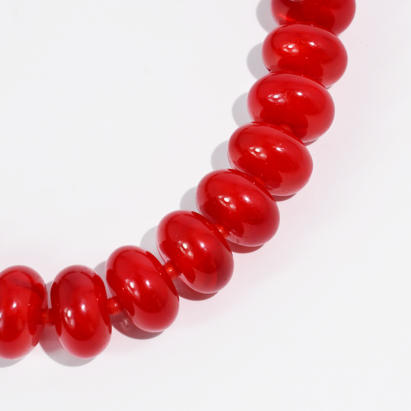 Sugar Bead Red Necklace