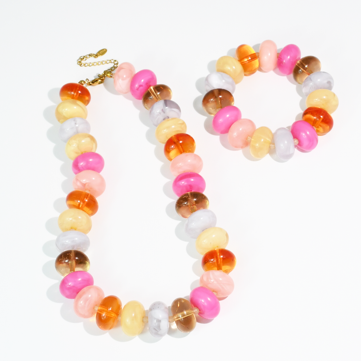 Sugar Bead Set Pink/Brown