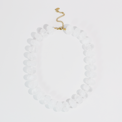 Sugar Bead White Necklace