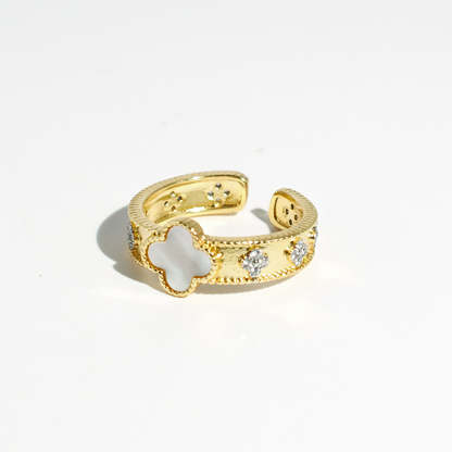 hypoallergenic ring, waterproof ring, tarnish free jewelry, boutique wholesale jewelry, dainty gold ring, gemstone statement ring, sparkly cubic zirconia ring, high quality jewelry gifts, elegant gold plated ring, trendy fashion ring, pastel gemstone ring