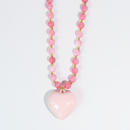 Sweet Rose Heart Necklace