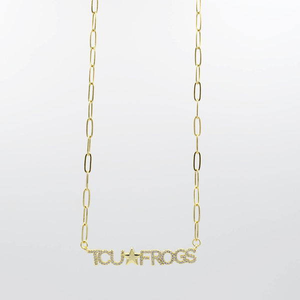 TCU Frogs Gold Necklace T50