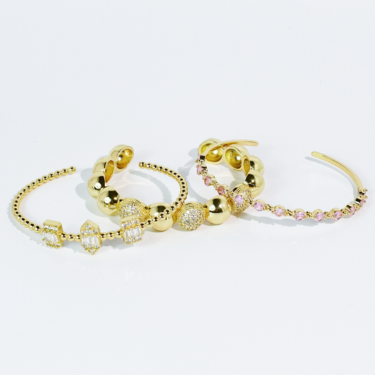 The Golden Glam Cuff Set