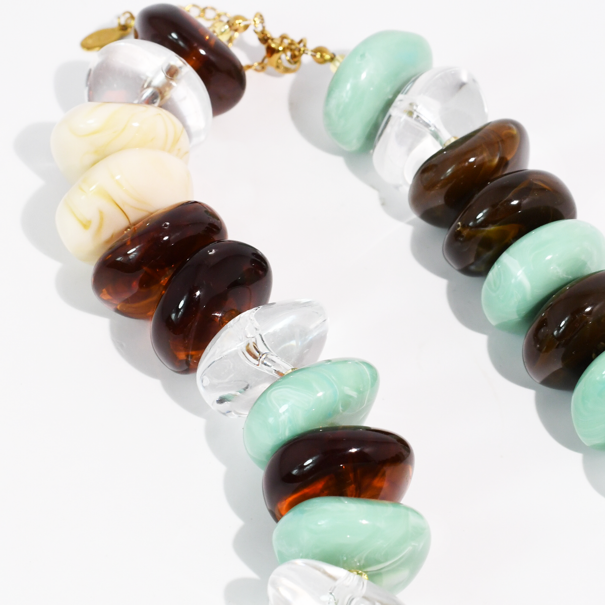 The Icon Mint/Brown Necklace