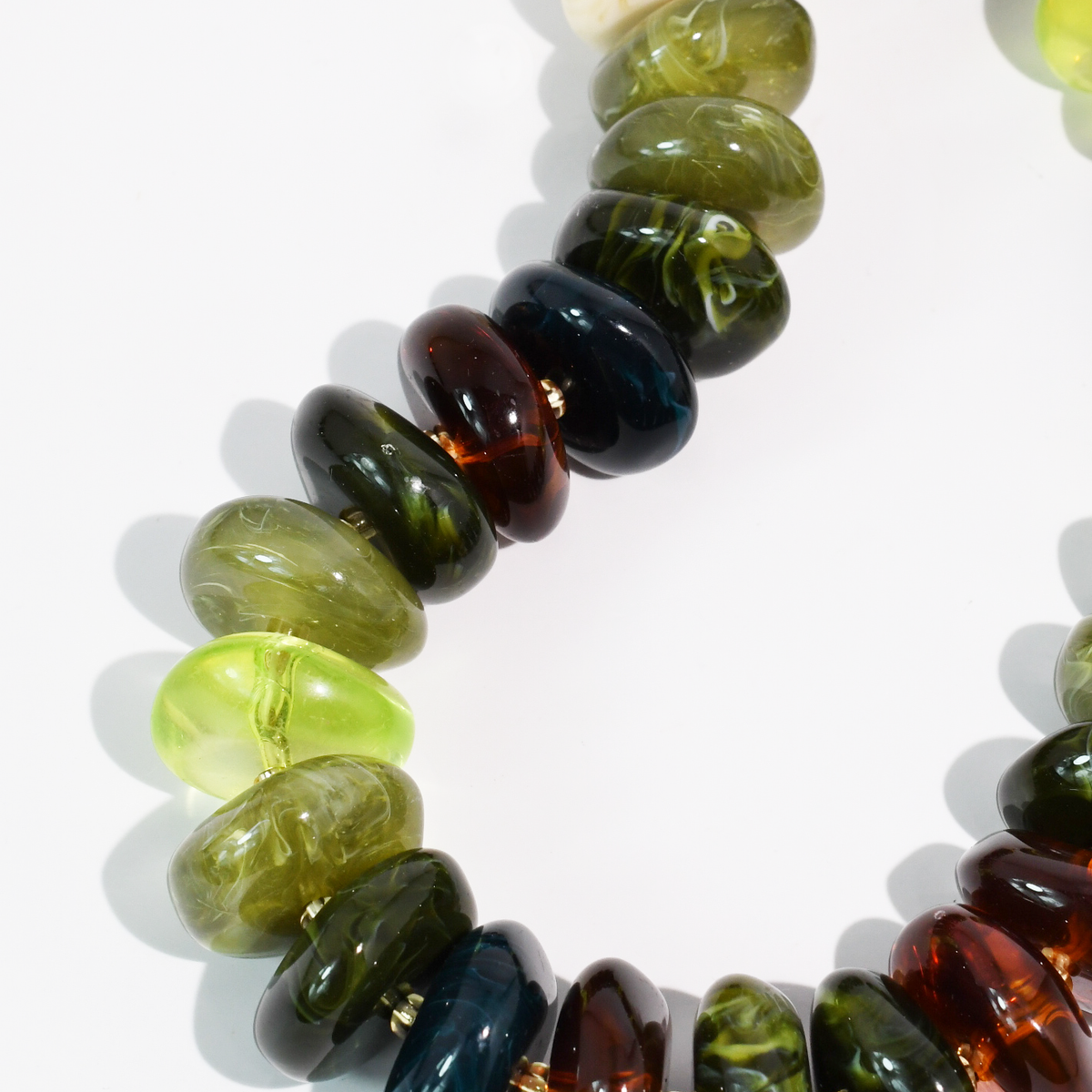 The Icon Olive/Amber Necklace
