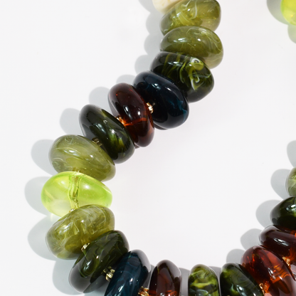 The Icon Olive/Amber Necklace