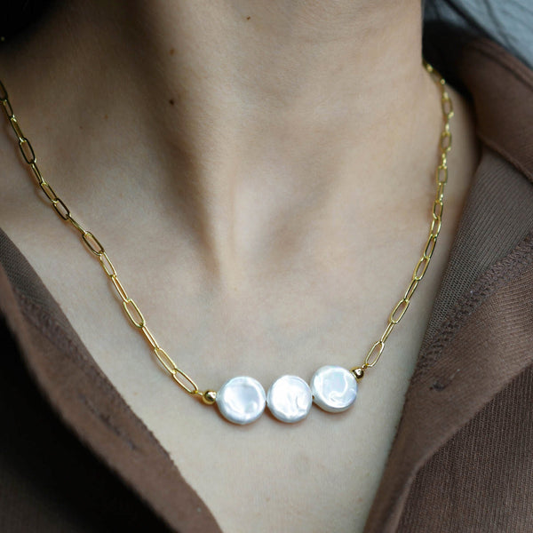 Triple Pearl Necklace I-17