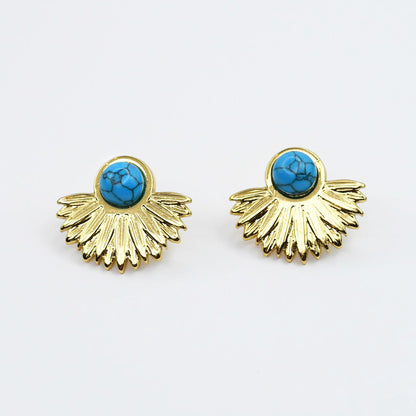 waterproof hypoallergenic earrings, tarnish free 14k gold jewelry, dainty gold earrings, gold hoop earrings, handcrafted gemstone earrings, boutique wholesale earrings, high-quality gold jewelry