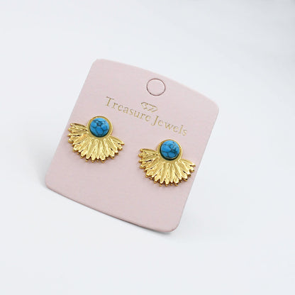 waterproof hypoallergenic earrings, tarnish free 14k gold jewelry, dainty gold earrings, gold hoop earrings, handcrafted gemstone earrings, boutique wholesale earrings, high-quality gold jewelry