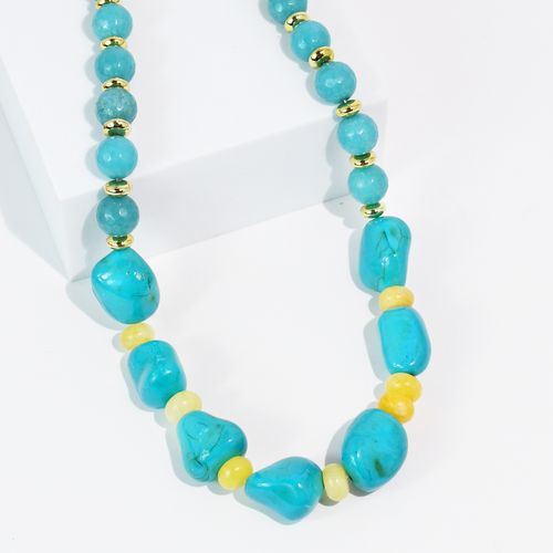 Turquoise Tide Stone Necklace