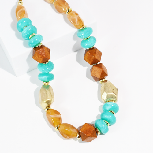 Turquoise & Honey Necklace