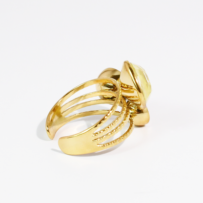 Yellow Pop Crystal Ring Waterproof
