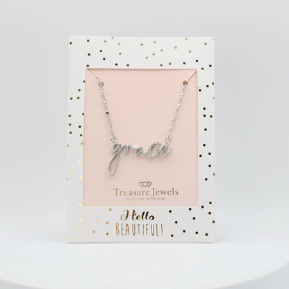 Grace Silver Necklace I-42