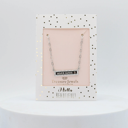 Never Alone Silver Necklace I-29