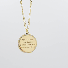 Load image into Gallery viewer, Jeremiah 29:11 Gold Necklace I-48
