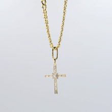 Load image into Gallery viewer, Elegant Cross Gold Necklace I-29
