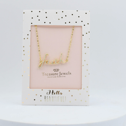 Faith Necklace Gold I-42