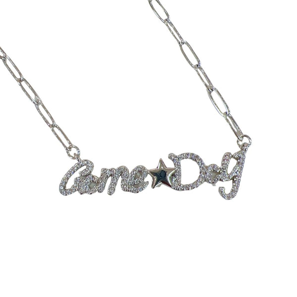 Game Day Silver Necklace T38