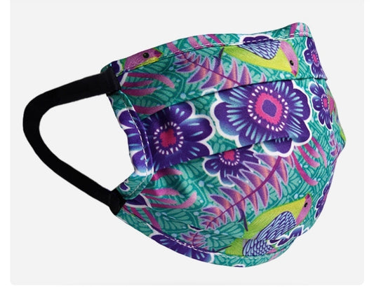 Floral masks purple