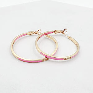 Caribe Baby Pink Hoops F25