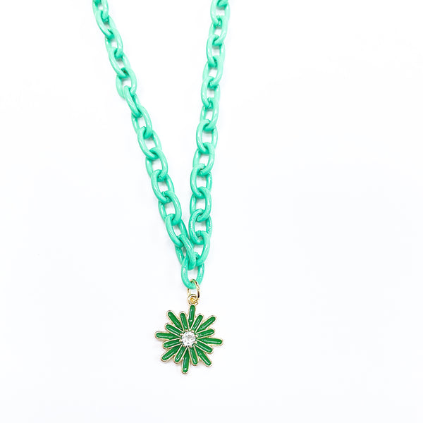 Daisy green necklace N4