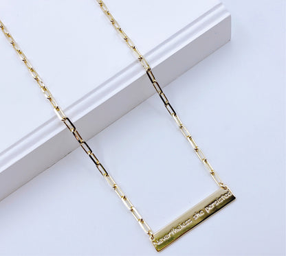 Nevertheless She Persisted Necklace Gold I-46